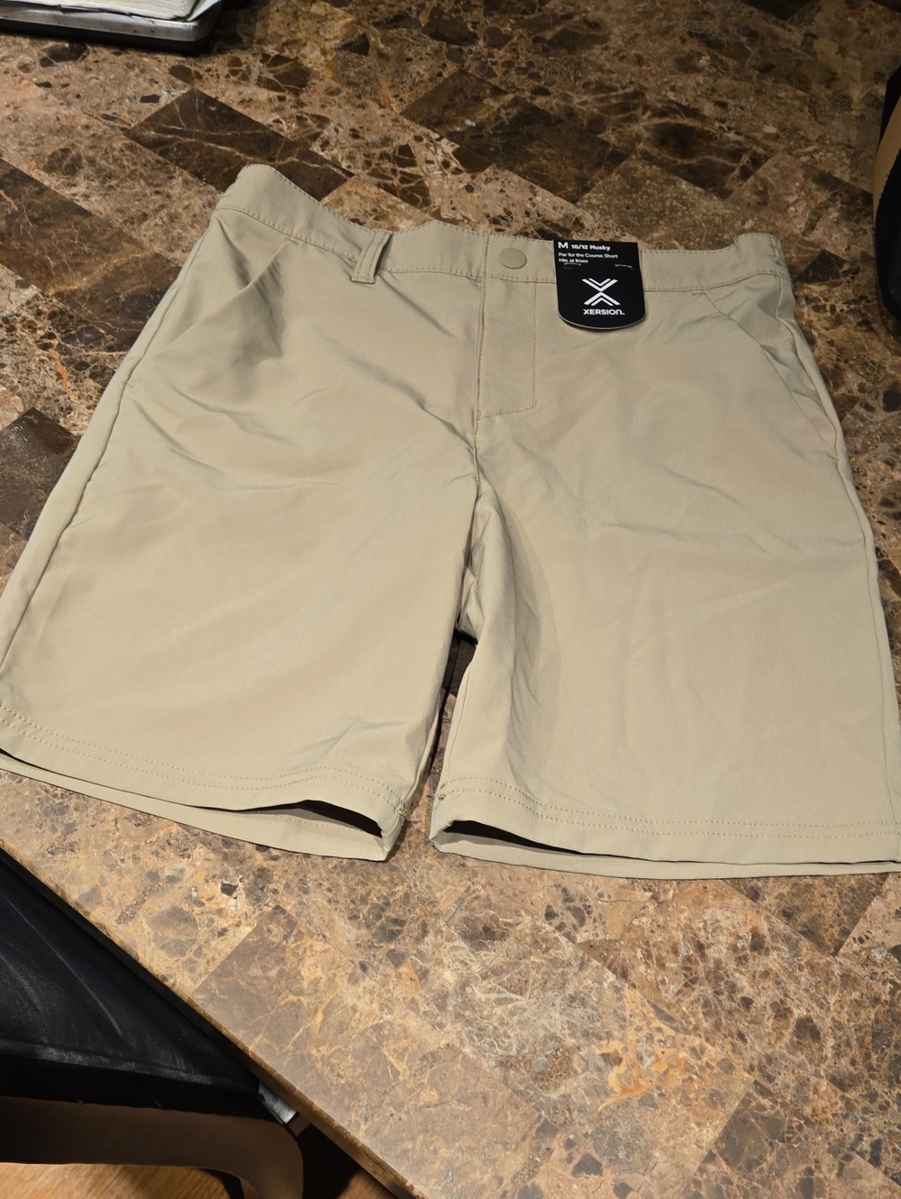 Xersion Beige Kids' Stretch Performance Shorts